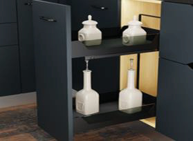 Solid Base Basket, Soft Close Slides and Mounting Kit)