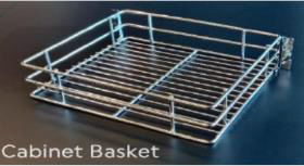 Cabinet Basket for Kitchen Pantry Unit 450mm - Soft Close- SS 304 (Single Basket)