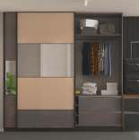 Hettich Max. Door Dimensions: Height 2600 mm & Width 550-1500 mm — TL L 2 Door Left 18-30 mm Aluminium runner kit 1