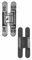 Hettich HBC-34-1845/246Z-3D: 3D-Concealed Hinge, 1 Min Door Thickness: 45 mm, Loading Capacity: 120 kg, Finish Matt Black