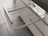Hettich CargoTech M (Plain Wire Basket - 500 mm depth) Supplied with KA clamps — CTM Plain (386x500x100) Cab.450 mm 1