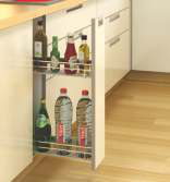 Hettich Cargo IQ 300 (Bottle Pull out - 2 tier) - Compatible with KA runners only — For Cabinet width 150 mm 1