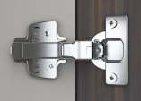 Hettich Onsys Clip On Hinge - TH52 for 14-25 mm thick doors; Opening angle 105 0 with Eccentric Mounting Plate — Onsys 4447i 9.5 Crank - Eccentric MP