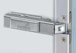 Hettich Intermat 9936 Hinge TA22 19 mm Aluminium Profile doors; Opening angle 95 0 — Base 13.5 (Crank 0°) with Mounting Plate (D 0 mm)