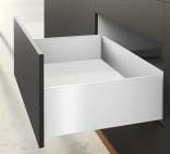 Hettich AvanTech YOU: NL-500 mm Height-101 mm (40 Kg) Full Extn. Silent — Design Profile (White) 2