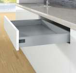 Hettich ArciTech - 500 mm-Drawer side profile, L - Silver 1
