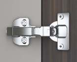 Hettich Onsys Hinge - 25 mm - 0 Crank with mounting plate and cover caps