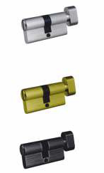 Hettich HSCL - Standard Double Cylinder — HSCL 60: Both side key 60 mm, for max door 1 thickness - 40 mm - Black Finish (3 Computer Key)