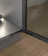Hettich Airosys Invisible Hinge Nickel Silver - Left