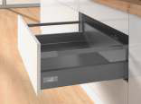 Hettich Finish : Anthracite — Rear panel Connector 144 mm, L -Anthracite 1