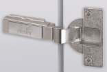 Hettich Intermat 9935 Hinge - TH22/L for 26-43 mm thick doors; Opening angle 95° — Base 18 (Crank -5°) with Mounting Plate (D 0 mm)