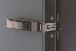 Hettich Obsidian Black Sensys 8639i W90 Hinge - TH52 for 90° Face Angle Application; Opening angle 95° — Base 4 (Crank 4) (Order mounting plate separately)