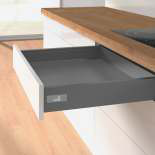 Hettich Finish : Anthracite — 1 Rear panel Connector 70 mm, R -Anthracite