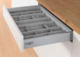 Hettich OrgaTray 590 (Adjustable Partition Cutlery) — For 470 mm depth, cab width 600 mm 1
