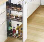 Hettich Spice Pull Out 3 tier - Compatible with KA runners only — For Cabinet width 150 mm 1