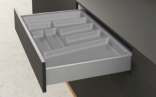 Hettich Internal Organizers — 1 OrgaTray 740 for 500 mm depth 1200 mm width Silver