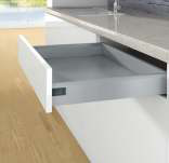 Hettich ArciTech - 650 mm-Drawer side profile, L - Silver 1