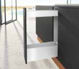 Hettich AvanTech YOU Narrow Pullout units NL 500 mm — AvanTech YOU- Narrow Pullout (Height 1 101+251 mm)/ White / 20 Kg/ Depth 500 mm