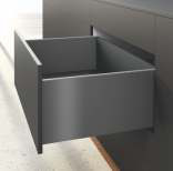 Hettich AvanTech YOU: NL-350 mm Height-251 mm (40 Kg) Full Extn. Silent — Rear Panel Connector (Anthracite), Left 1