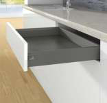 Hettich ArciTech-450 mm-Drawer side profile, L-Anthracite 1