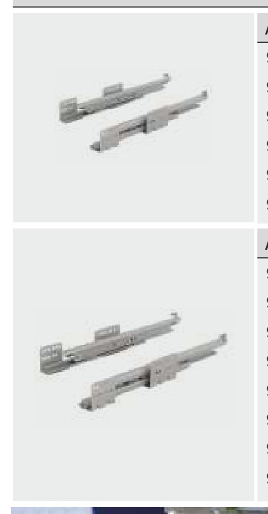 Hettich Drawer System — PTO Silent System Set up to 40 Kg 1