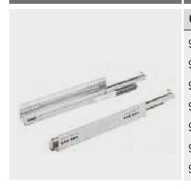 Hettich Quadro - 25 Partial Extension with Silent System 25 kg — 250 mm with catches 1